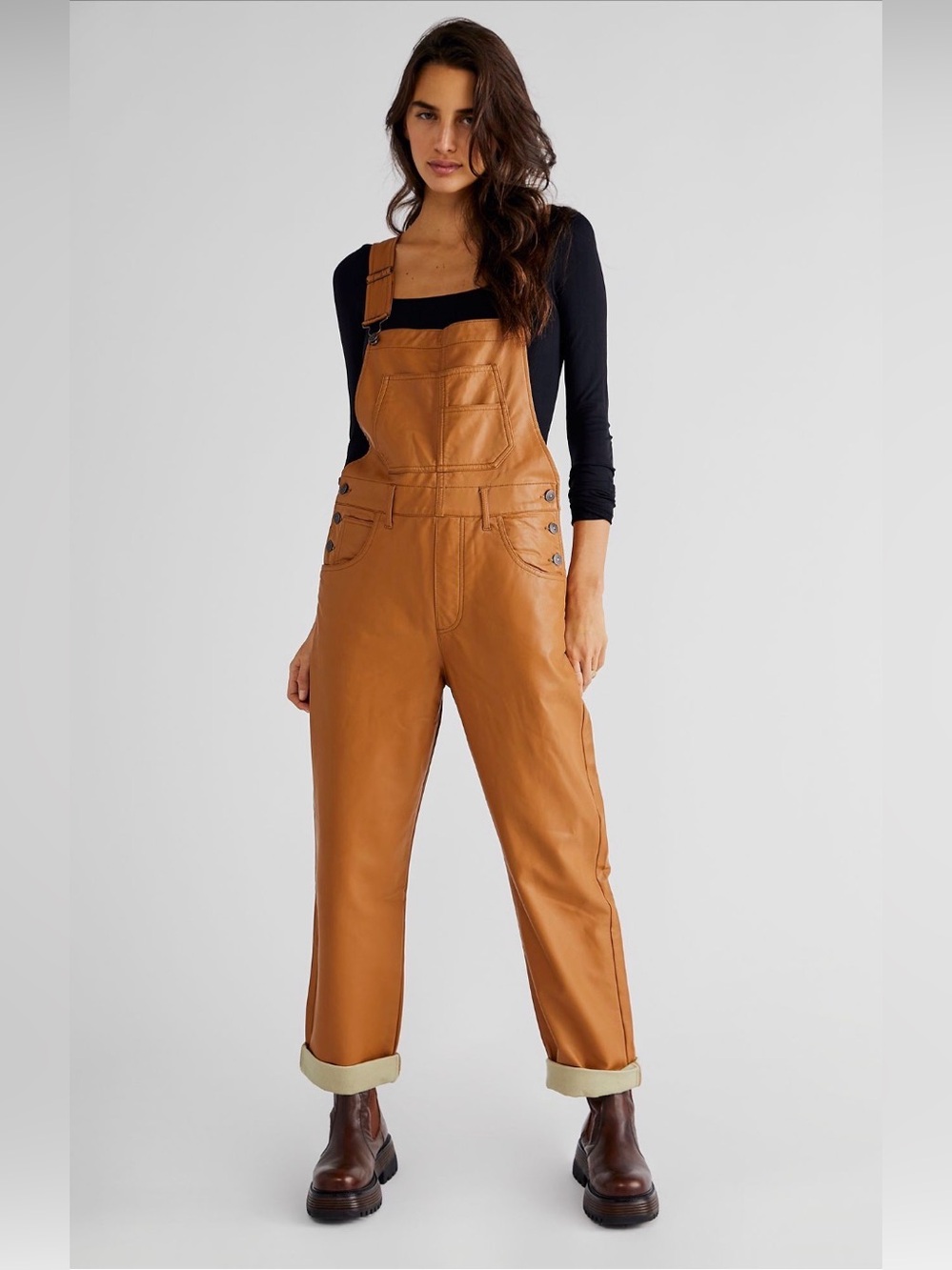 NWOT Free People We The Free Ziggy Vegan Overalls